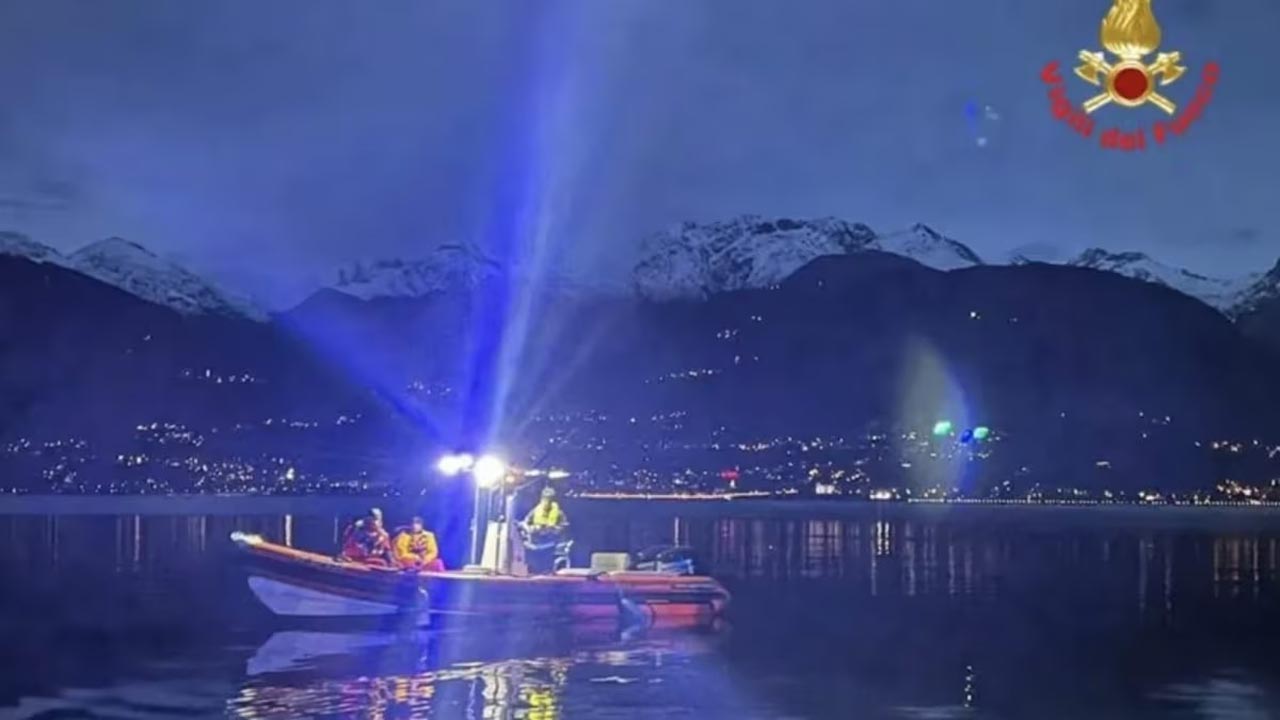 Colico: auto precipita nel lago di Como. 1 morto e 2 feriti gravissimi