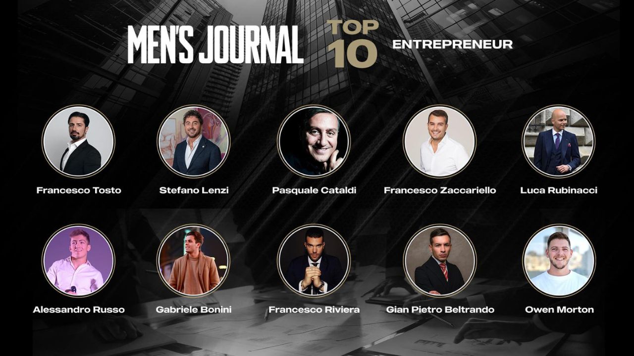 Men’s Journal “Top 10 Imprenditori Italiani 2023”: tutti i nomi della classifica