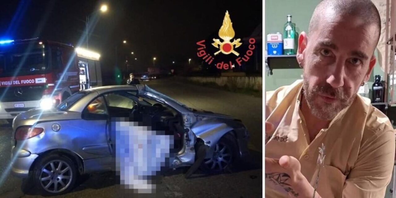 Catanzaro: Gaetano Marco Froio, 42 anni, si schianta contro un palo e muore