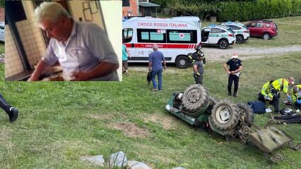 Fausto Capoferri, 73 anni, muore travolto dal trattore