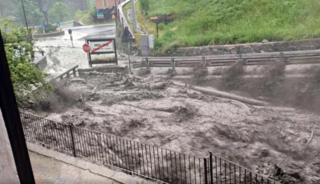 Frane e strade bloccate in Piemonte e Valle d’Aosta