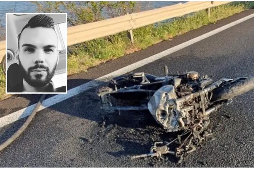 Stefano Sias, 31 anni, morto nell’incendio della moto