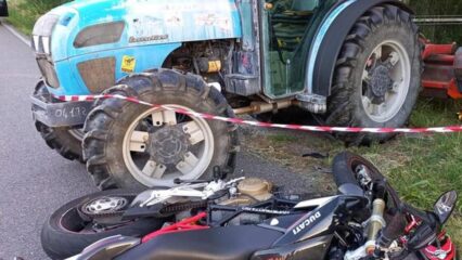 Andrea Bottacini, 35 anni, muore nello scontro della sua moto con un trattore