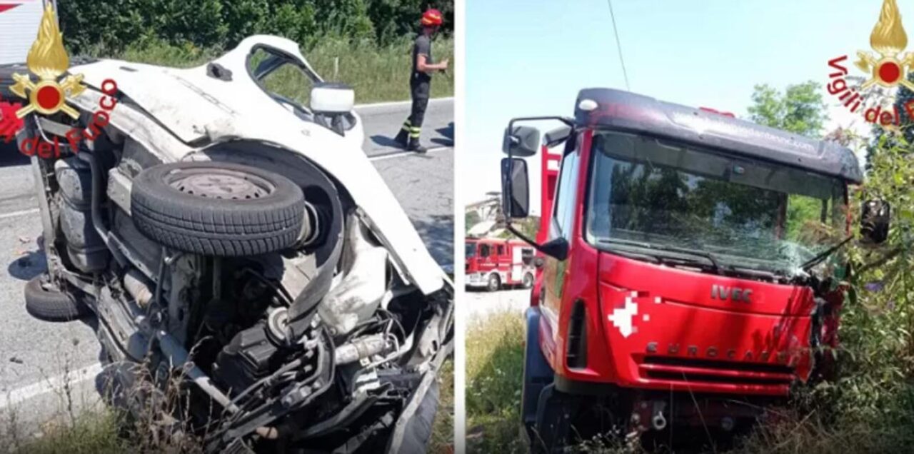 Camionista 45enne muore nello scontro frontale fra due camioncini