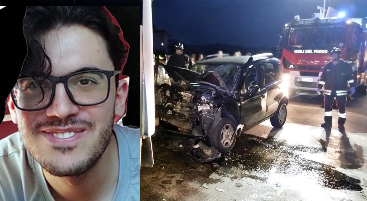 Gianluca Merlini, 21 anni, tampona bus fermo con l’auto e muore
