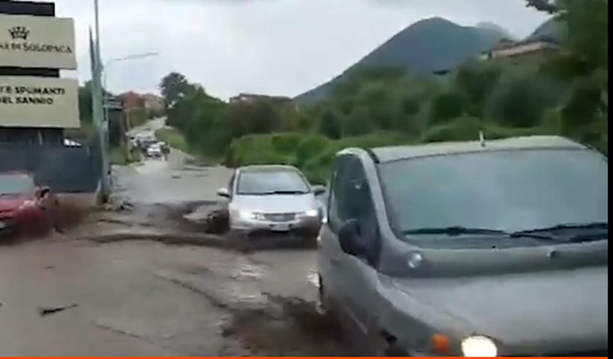 Bomba d’acqua nel Sannio: sospesa la vendemmia a Solopaca