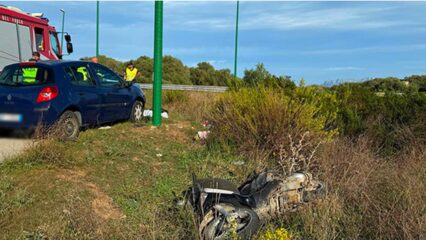 Olbia: giovane scooterista muore travolto da un'auto