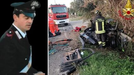 Pietro Mastino, carabiniere 55enne, muore in scontro frontale