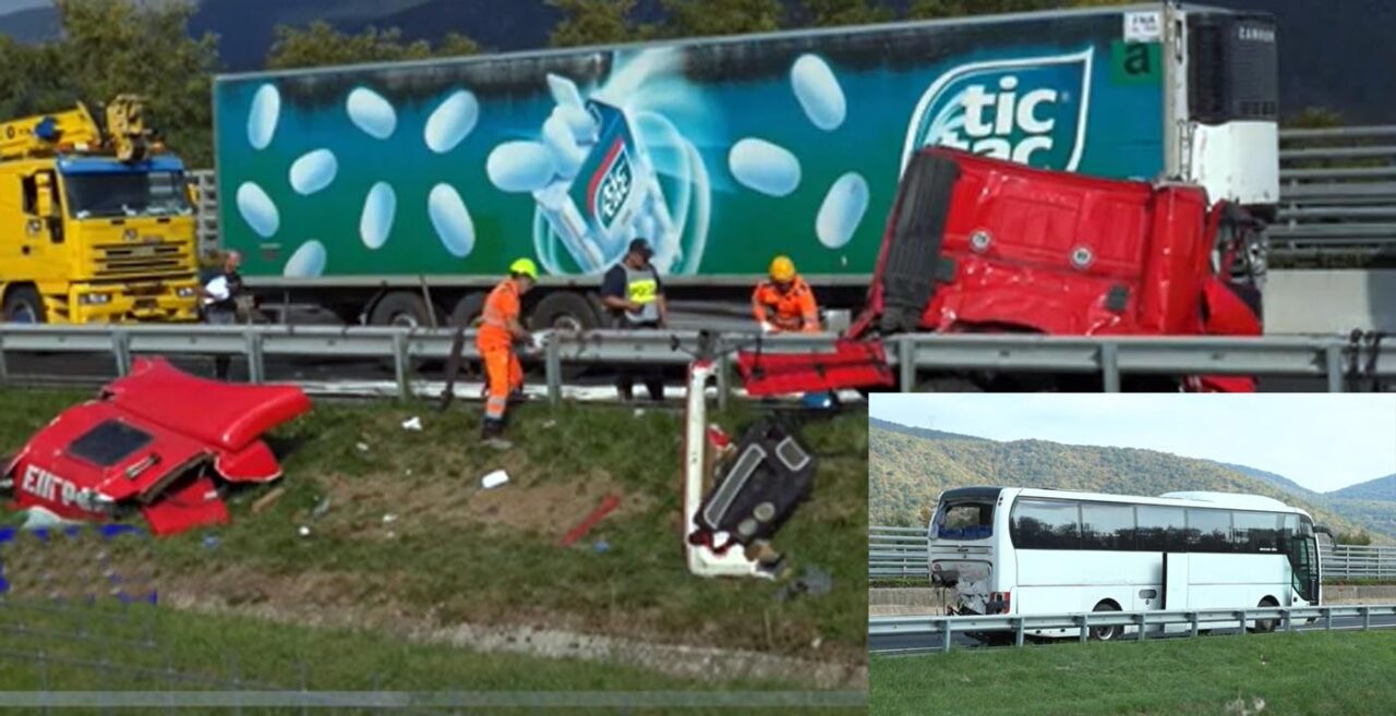 Autostrada A1: tragico incidente fra tir e pullman. 1 morto e 9 feriti