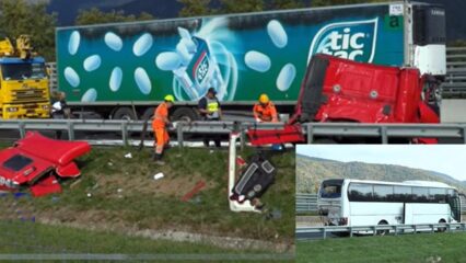 Autostrada A1: tragico incidente fra tir e pullman. 1 morto e 9 feriti