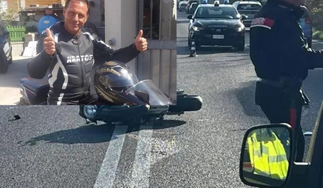 Efisio Pancrazio Saba, 55 anni, muore finendo con la moto contro un camion