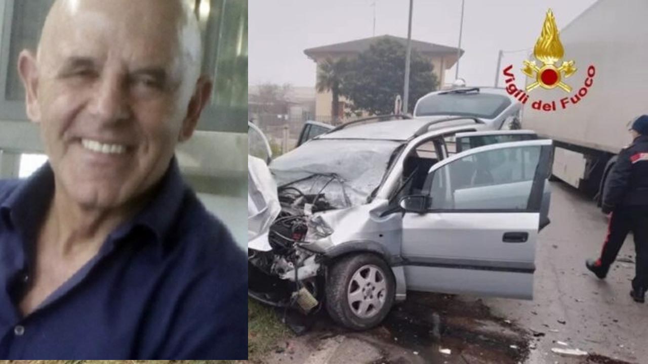Mario Masiero, ristoratore, muore nello scontro frontale fra auto e camion