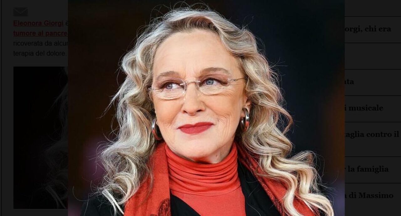 Eleonora Giorgi è morta. Aveva 71 anni la star del cinema degli anni ’80