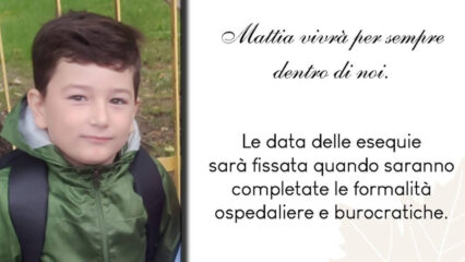 Mattia Restuccia, 7 anni, muore in ospedale. Donati gli organi