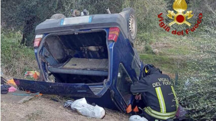 Alghero: si ribalta un'auto, muore una donna