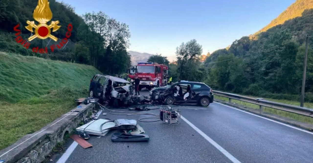 Casnigo: due morti nello scontro frontale fra auto