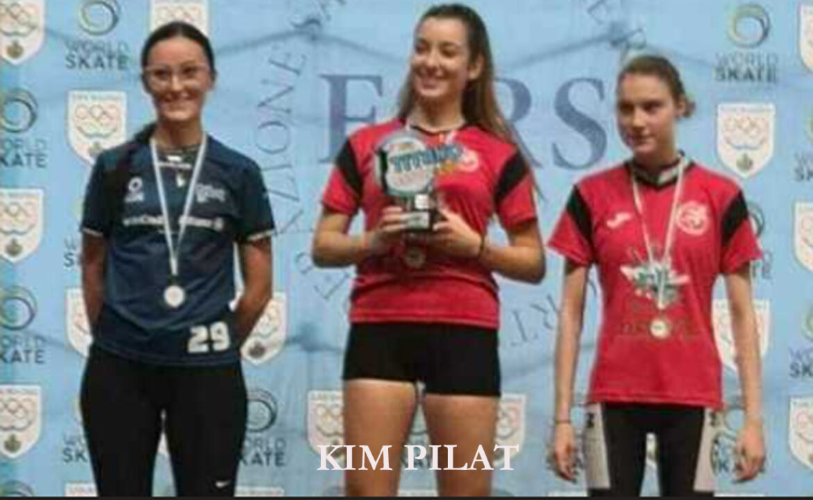 Aversa: Kim Pilat, skater 21enne, sale al primo posto sul podio