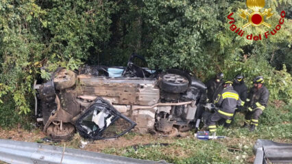 Strada Europea E45: incidente stradale mortale, un morto e un ferito grave