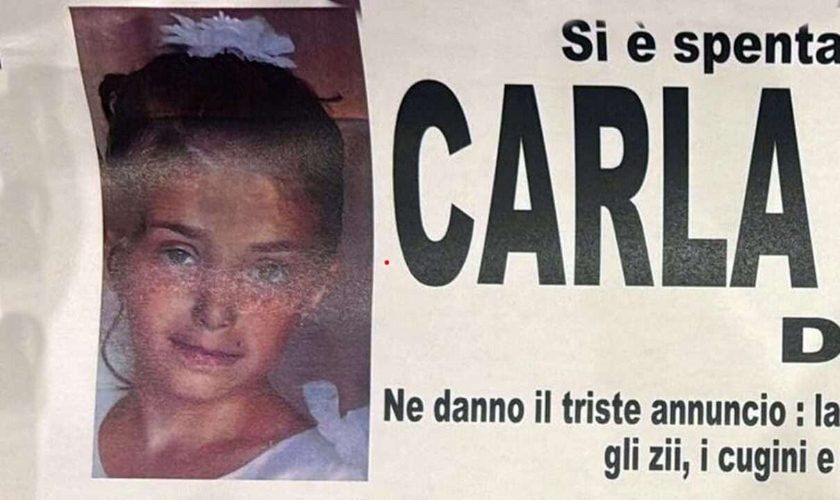 Carla Visone, 10 anni, muore uccisa da una grave malattia