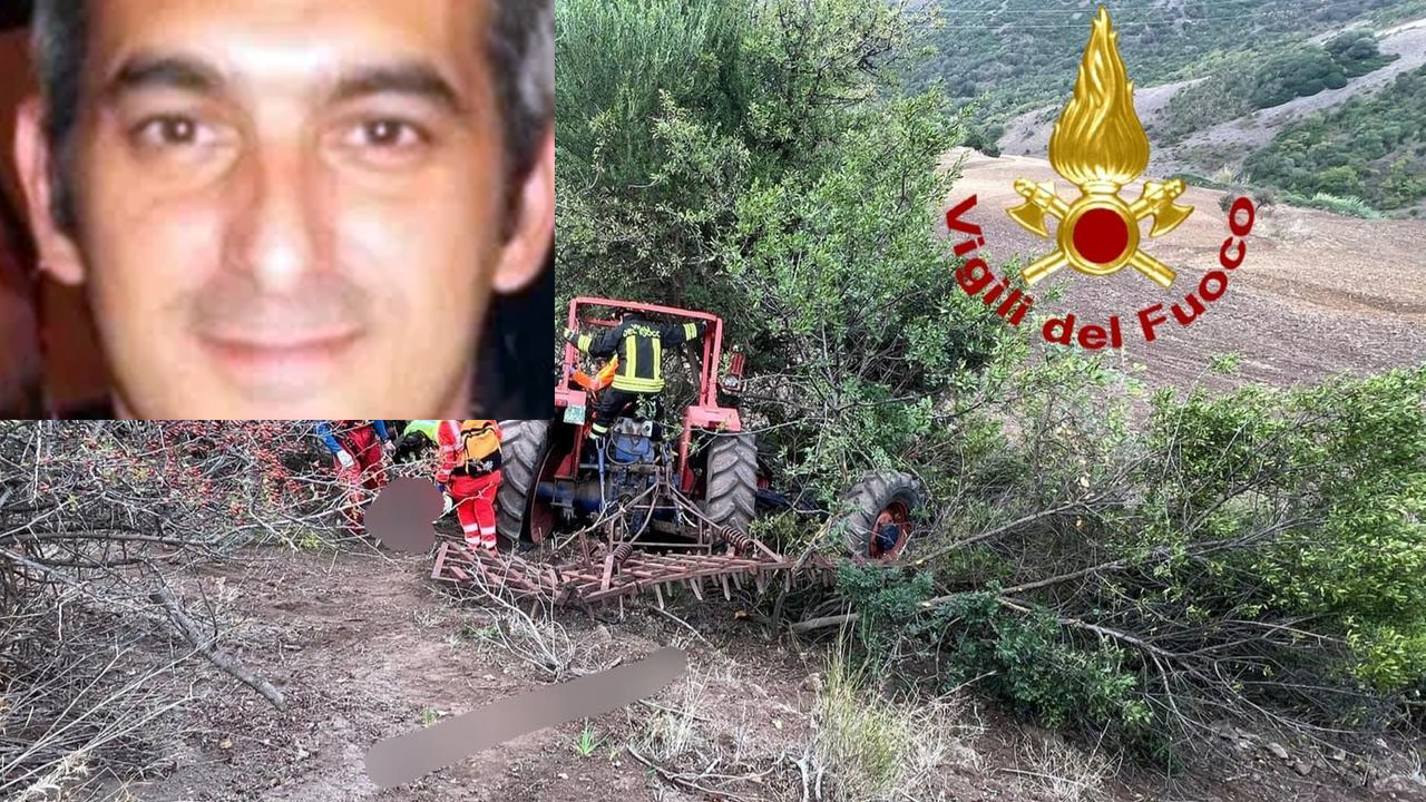 Franco Gallittu, 51 anni, muore schiacciato dal trattore