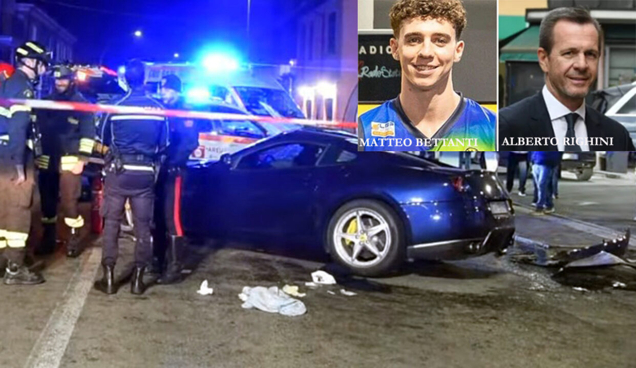 Vigevano: Matteo Bettanti si schianta con la Ferrari