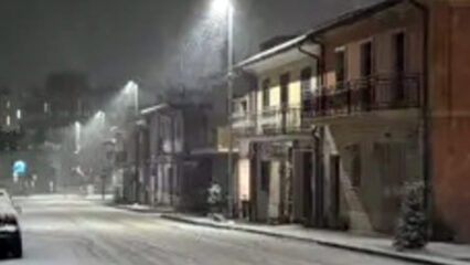 Irpinia: neve nella notte sulla provincia di Avellino