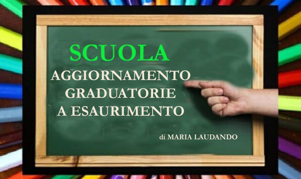 Scuola: aggiornamento graduatorie a esaurimento