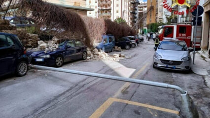 Palermo, crolla un muro in via Nairobi: uomo ferito sotto le macerie