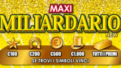 Gratta e Vinci, colpo da 5 milioni a Modena con il “Maxi Miliardario New”