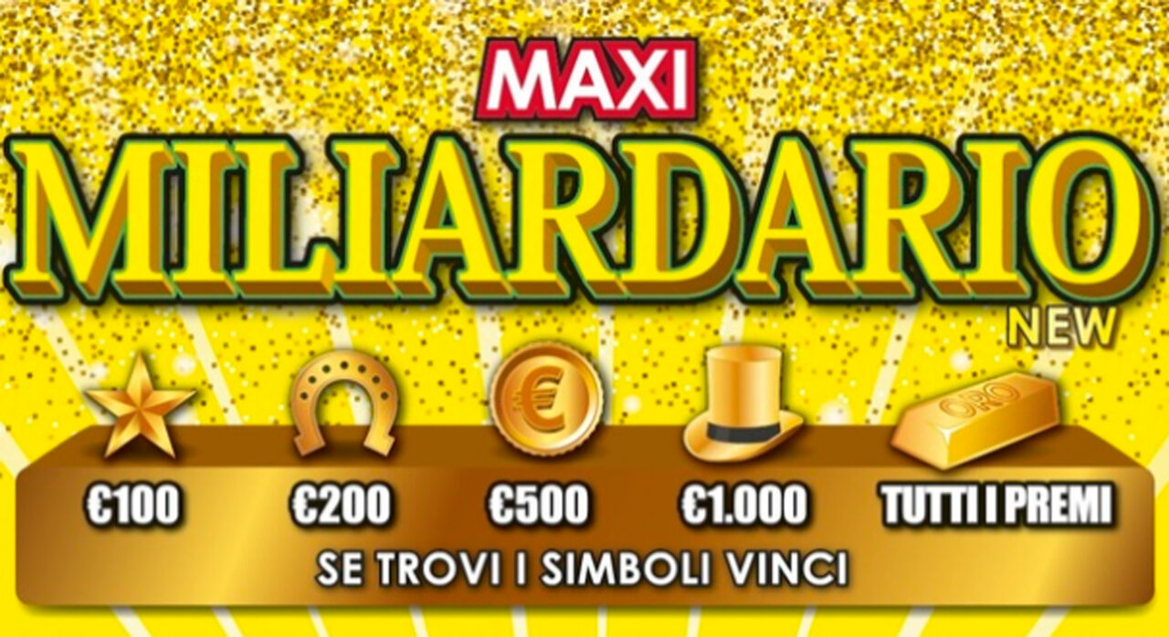 Gratta e Vinci, colpo da 5 milioni a Modena con il “Maxi Miliardario New”