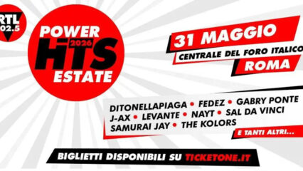 RTL 102.5 Power Hits Estate 2026 parte da Roma: al via la corsa al tormentone dell’estate