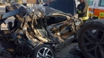 Romano d’Ezzelino: auto piomba sui mezzi in sosta