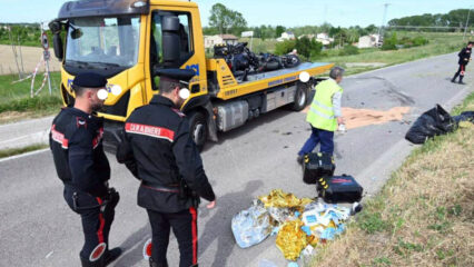 Scontro tra moto ad Adria: un morto e due feriti gravi