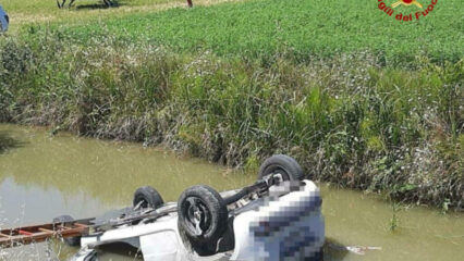 Riccardo Franzoni, 21 anni, finisce con l'auto in un canale. Perde la vita a Reggiolo