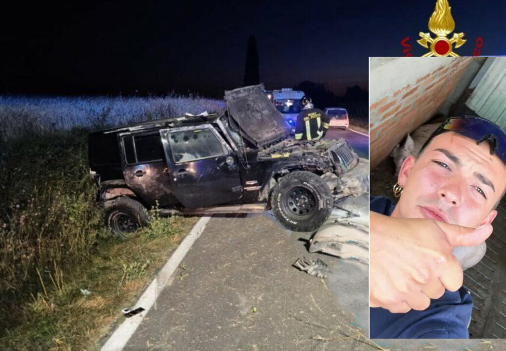 Montepulciano: jeep esce di strada, muore il 28enne Amedeo Tavanti