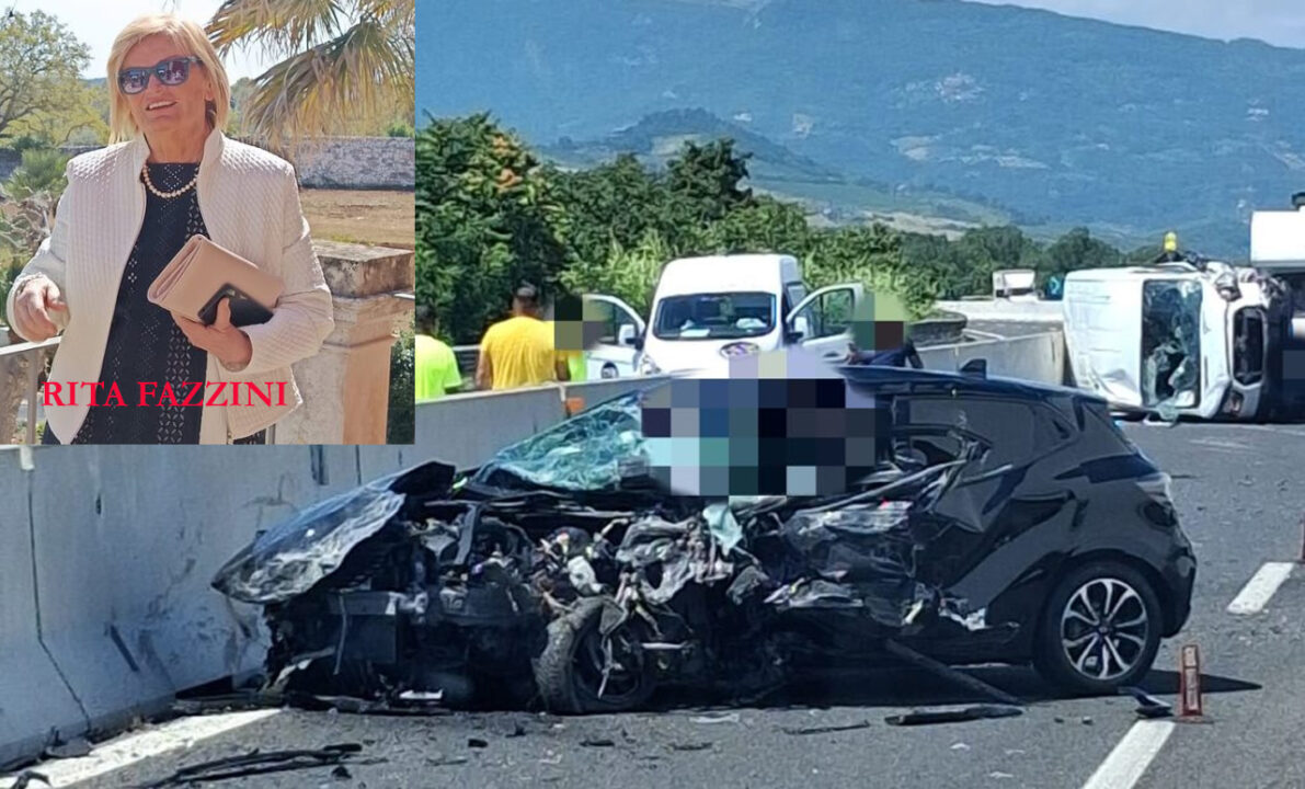 Ascoli-Mare: scontro frontale nel tratto del cantiere, muore Rita Fazzini