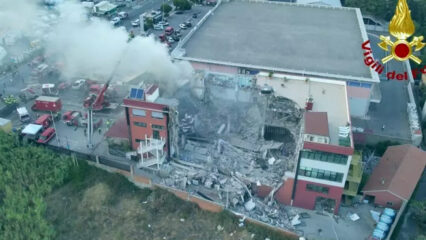 Crollo edificio a Pistunina, nottata di ricerche tra le fiamme sotto le macerie: i nomi dei 6 dispersi ancora tra i detriti