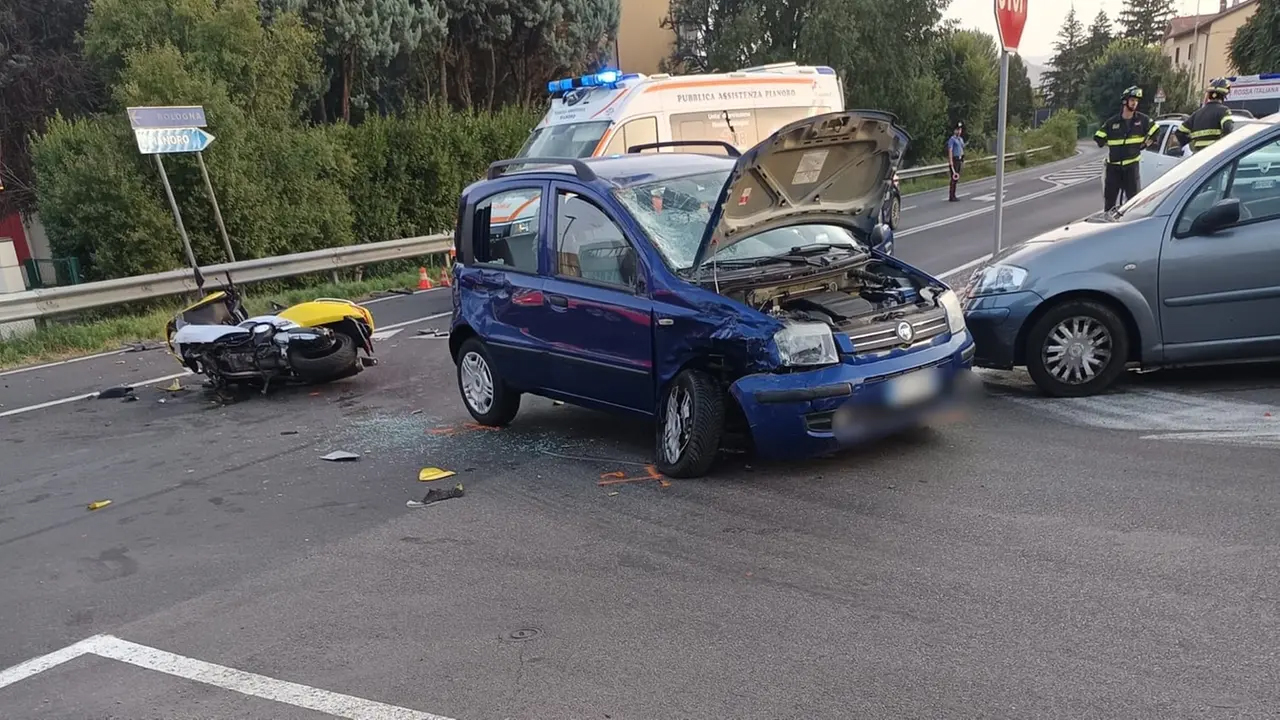 Scontro tra auto e scooter a Pianoro, muore 63enne ferrarese