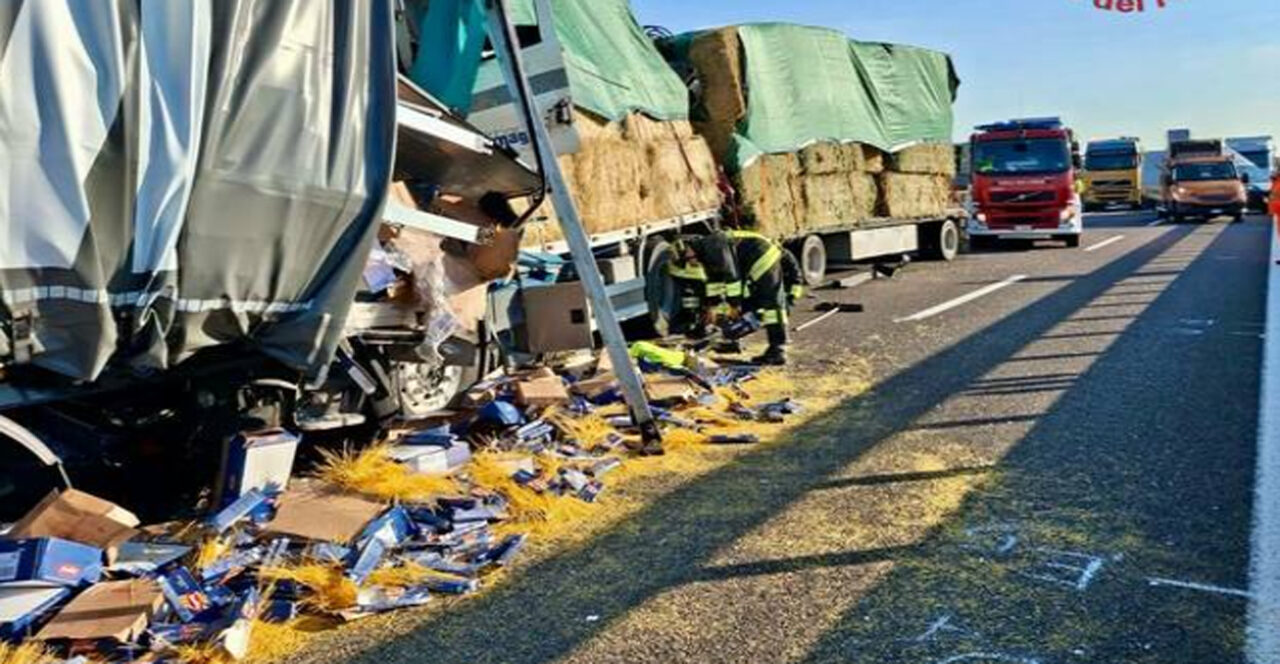 Verona, maxi tamponamento tra quattro camion: un giovane autista perde la vita e due feriti