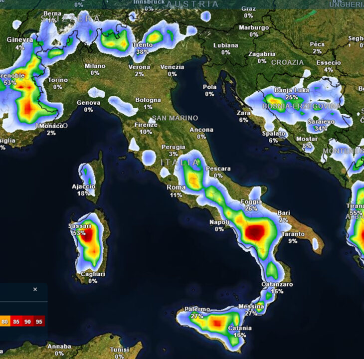 Maltempo sull'Italia, allerta meteo gialla della Protezione Civile per domani: temporali e forti venti su Liguria, Lazio, Campania, Toscana, Abruzzo e Molise
