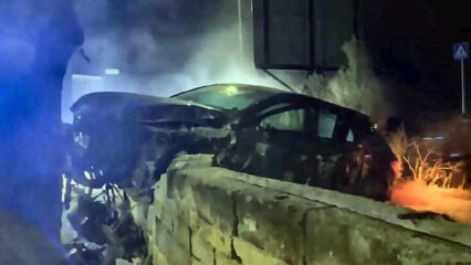 Massafra: fuga dai Carabinieri a folle velocità su un'Audi RS3. Sfiorata la tragedia, 6 ragazzi in ospedale